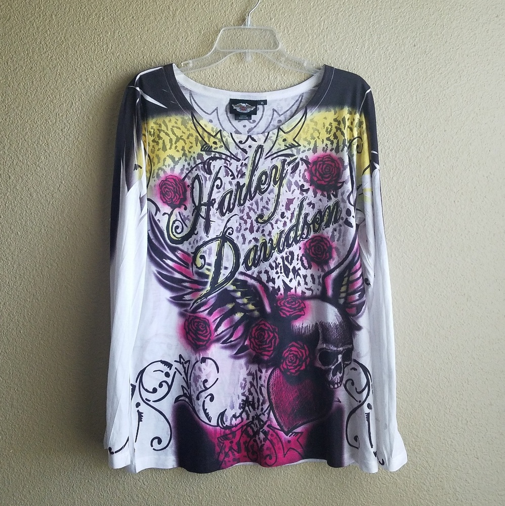 HARLEY DAVIDSON // LONG SLEEVE BLOUSE